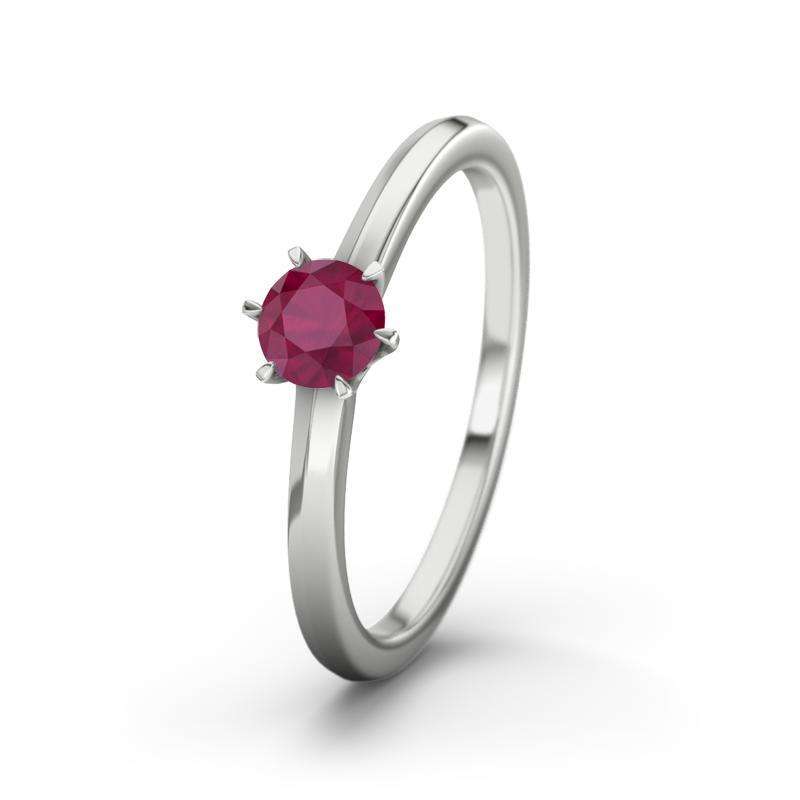 Bild von   rubin weissgoldring san antonijpg | Individuelle 🎁 persönliche 🎁 personalisierte Geschenke bedruckt ▪ bestickt ▪ graviert