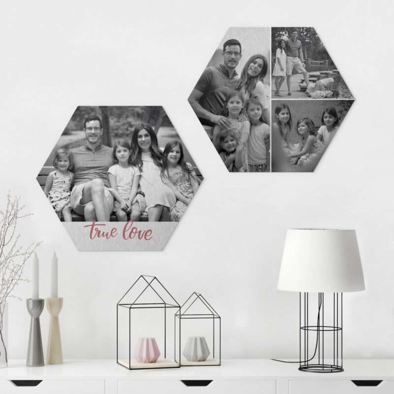 Bild von   hexagon bild alu dibond designjpg | Individuelle 🎁 persönliche 🎁 personalisierte Geschenke bedruckt ▪ bestickt ▪ graviert