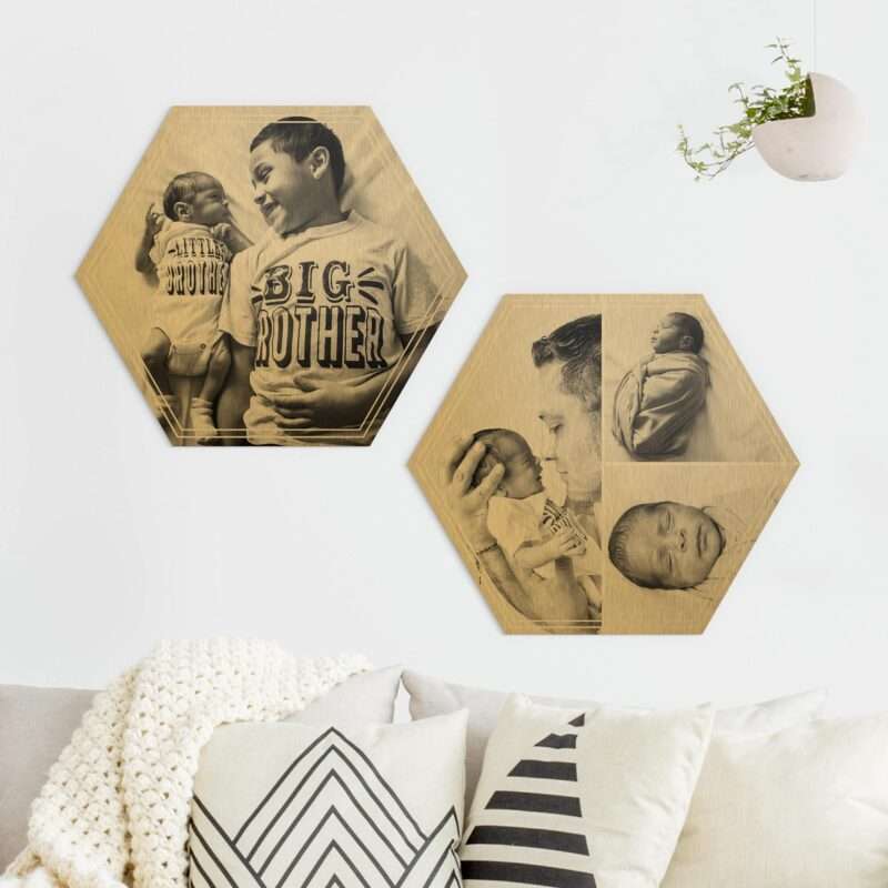 Bild von   hexagon bild alu dibond designjpg | Individuelle 🎁 persönliche 🎁 personalisierte Geschenke bedruckt ▪ bestickt ▪ graviert