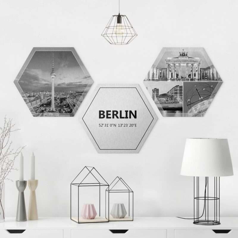 Bild von   hexagon bild alu dibond designjpg | Individuelle 🎁 persönliche 🎁 personalisierte Geschenke bedruckt ▪ bestickt ▪ graviert