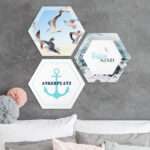 Bild von   hexagon bild alu dibond designjpg | Individuelle 🎁 persönliche 🎁 personalisierte Geschenke bedruckt ▪ bestickt ▪ graviert