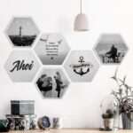 Bild von   hexagon bild alu dibond designjpg | Individuelle 🎁 persönliche 🎁 personalisierte Geschenke bedruckt ▪ bestickt ▪ graviert