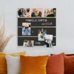 Bild von   holzbild plankenoptik mit magnjpg | Individuelle 🎁 persönliche 🎁 personalisierte Geschenke bedruckt ▪ bestickt ▪ graviert