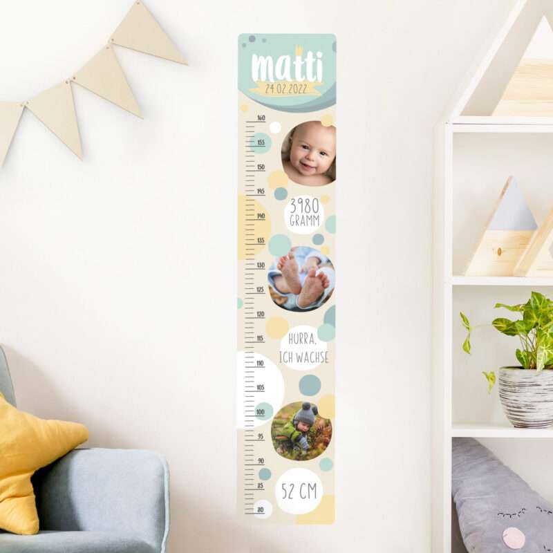 Bild von   kindermesslatte wandtattoo kinjpg | Individuelle 🎁 persönliche 🎁 personalisierte Geschenke bedruckt ▪ bestickt ▪ graviert