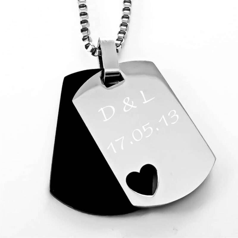 Bild von   anhaenger mit gravur double cujpg | Individuelle 🎁 persönliche 🎁 personalisierte Geschenke bedruckt ▪ bestickt ▪ graviert