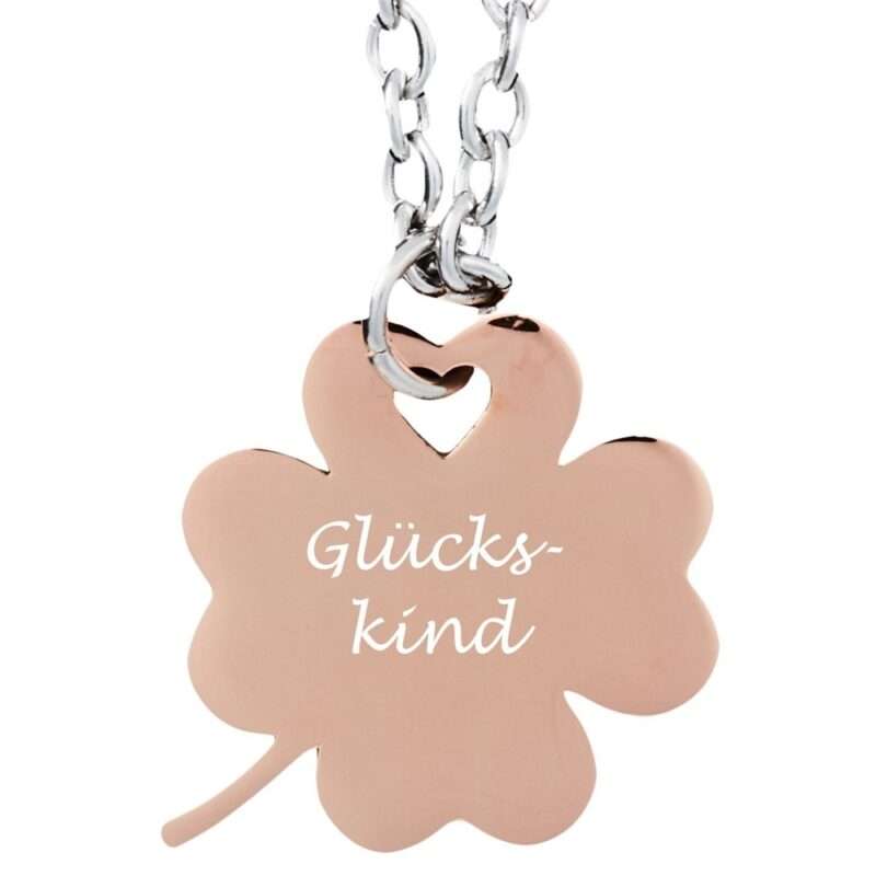 Bild von   anhaenger mit gravur kleeblattjpg | Individuelle 🎁 persönliche 🎁 personalisierte Geschenke bedruckt ▪ bestickt ▪ graviert