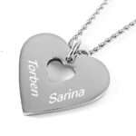 Bild von   gravuranhaenger herz cut outjpg | Individuelle 🎁 persönliche 🎁 personalisierte Geschenke bedruckt ▪ bestickt ▪ graviert