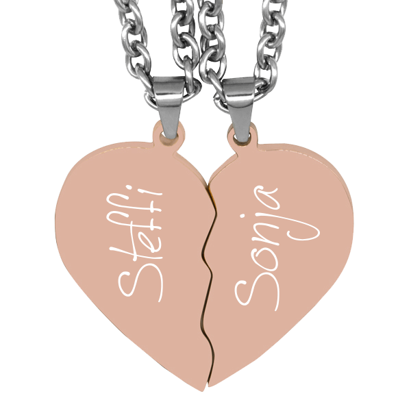 Bild von   partner anhaenger mit gravur gpng | Individuelle 🎁 persönliche 🎁 personalisierte Geschenke bedruckt ▪ bestickt ▪ graviert