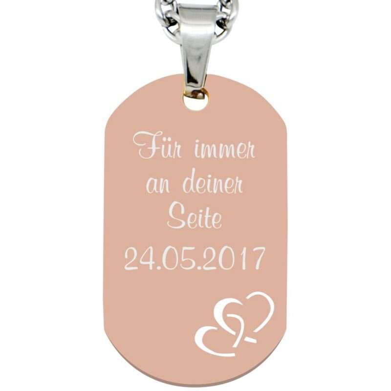 Bild von   gravuranhaenger dogtag herzejpg | Individuelle 🎁 persönliche 🎁 personalisierte Geschenke bedruckt ▪ bestickt ▪ graviert