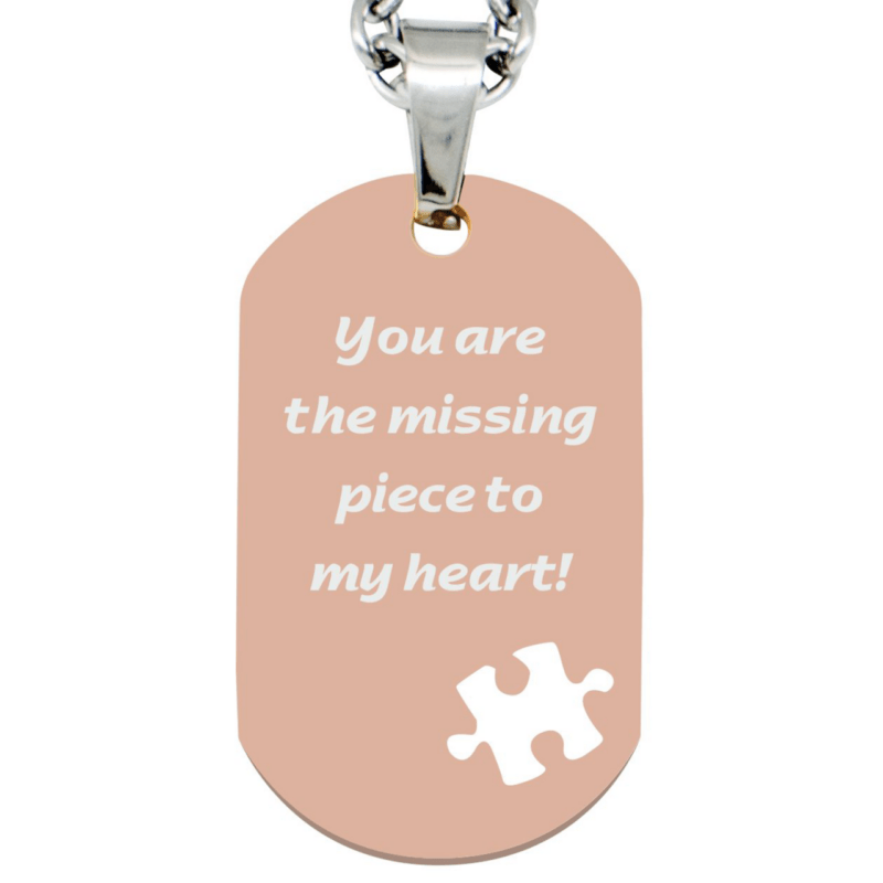 Bild von   gravuranhaenger dogtag puzzlpng | Individuelle 🎁 persönliche 🎁 personalisierte Geschenke bedruckt ▪ bestickt ▪ graviert
