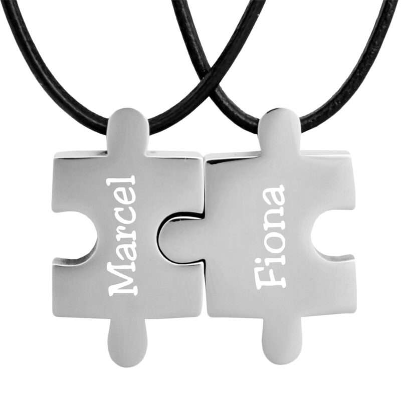 Bild von   partner anhaenger puzzle mit gjpg | Individuelle 🎁 persönliche 🎁 personalisierte Geschenke bedruckt ▪ bestickt ▪ graviert