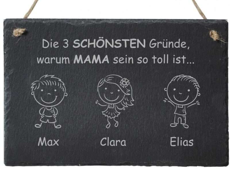 Bild von   dekoschild aus schiefer diejpg | Individuelle 🎁 persönliche 🎁 personalisierte Geschenke bedruckt ▪ bestickt ▪ graviert