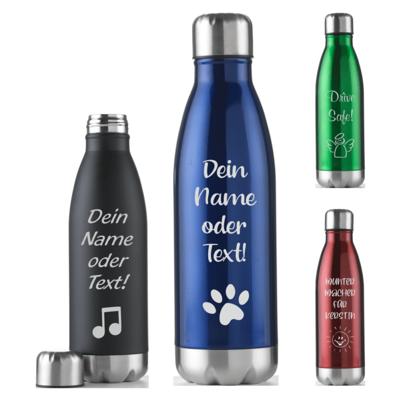 Bild von   trinkflasche  ml dein wunpng | Individuelle 🎁 persönliche 🎁 personalisierte Geschenke bedruckt ▪ bestickt ▪ graviert