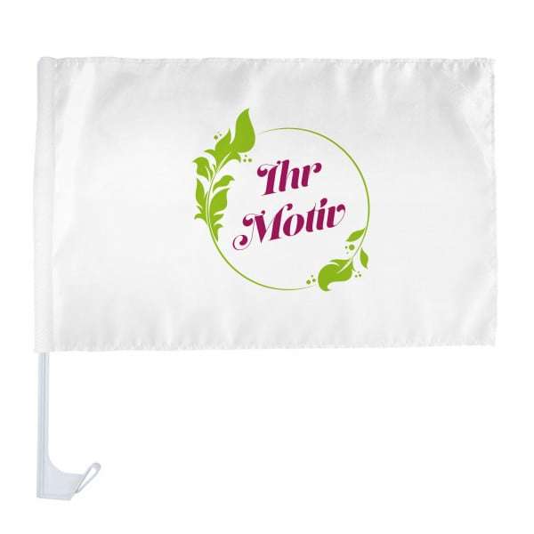 Bild von   individuelle autofahne mit haljpg | Individuelle 🎁 persönliche 🎁 personalisierte Geschenke bedruckt ▪ bestickt ▪ graviert