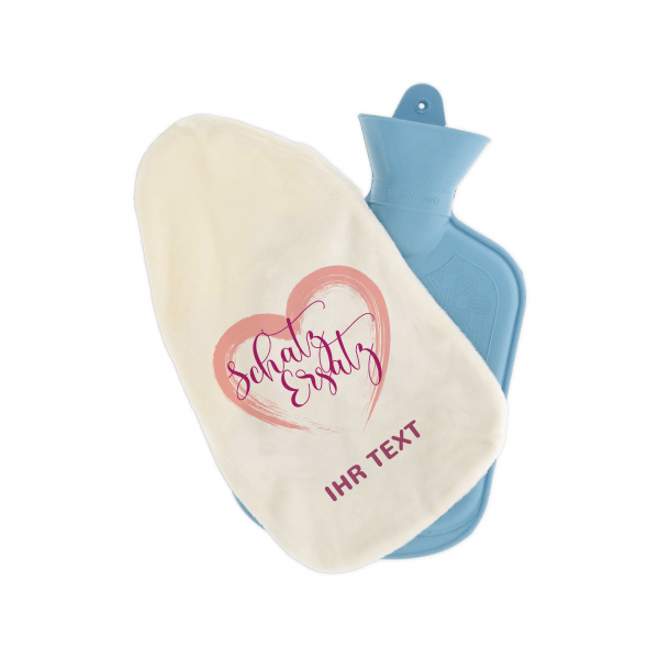 Bild von   waermflasche mit motiv schatzpng | Individuelle 🎁 persönliche 🎁 personalisierte Geschenke bedruckt ▪ bestickt ▪ graviert