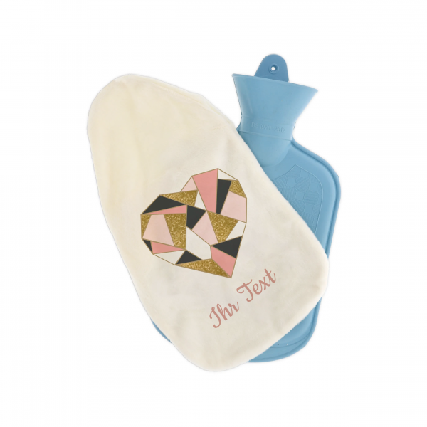 Bild von   waermflasche mit motiv mosaikpng | Individuelle 🎁 persönliche 🎁 personalisierte Geschenke bedruckt ▪ bestickt ▪ graviert