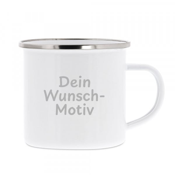 Bild von   emaille tasse mit kindermotivjpg | Individuelle 🎁 persönliche 🎁 personalisierte Geschenke bedruckt ▪ bestickt ▪ graviert