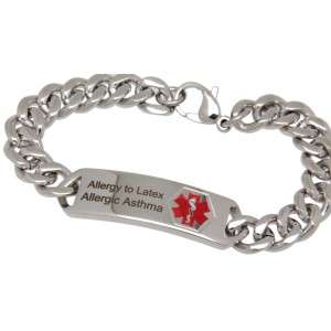 Bild von   medi armband aus edelstahl mitjpg | Individuelle 🎁 persönliche 🎁 personalisierte Geschenke bedruckt ▪ bestickt ▪ graviert