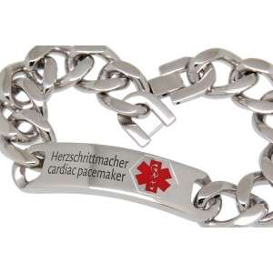 Bild von   schweres medi armband aus edeljpg | Individuelle 🎁 persönliche 🎁 personalisierte Geschenke bedruckt ▪ bestickt ▪ graviert