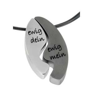 Bild von   anhaenger zweiteiligs oval ausjpg | Individuelle 🎁 persönliche 🎁 personalisierte Geschenke bedruckt ▪ bestickt ▪ graviert
