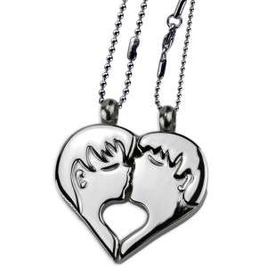 Bild von   partner anhaenger kuessendesjpg | Individuelle 🎁 persönliche 🎁 personalisierte Geschenke bedruckt ▪ bestickt ▪ graviert