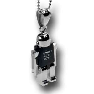 Bild von   anhaenger roboter klein aus edjpg | Individuelle 🎁 persönliche 🎁 personalisierte Geschenke bedruckt ▪ bestickt ▪ graviert