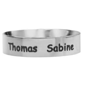 Bild von   edelstahlring mm breit glattjpg | Individuelle 🎁 persönliche 🎁 personalisierte Geschenke bedruckt ▪ bestickt ▪ graviert