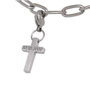 Bild von   kreuzfoermiger charm anhaengerjpg | Individuelle 🎁 persönliche 🎁 personalisierte Geschenke bedruckt ▪ bestickt ▪ graviert