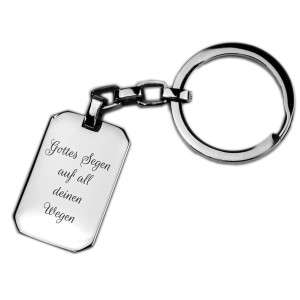 Bild von   rechteckiger schluesselanhaengjpg | Individuelle 🎁 persönliche 🎁 personalisierte Geschenke bedruckt ▪ bestickt ▪ graviert