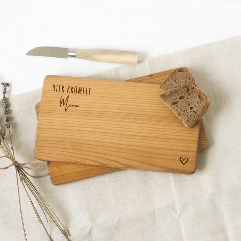 Bild von   fruehstuecksbrett kirschholz mjpg | Individuelle 🎁 persönliche 🎁 personalisierte Geschenke bedruckt ▪ bestickt ▪ graviert