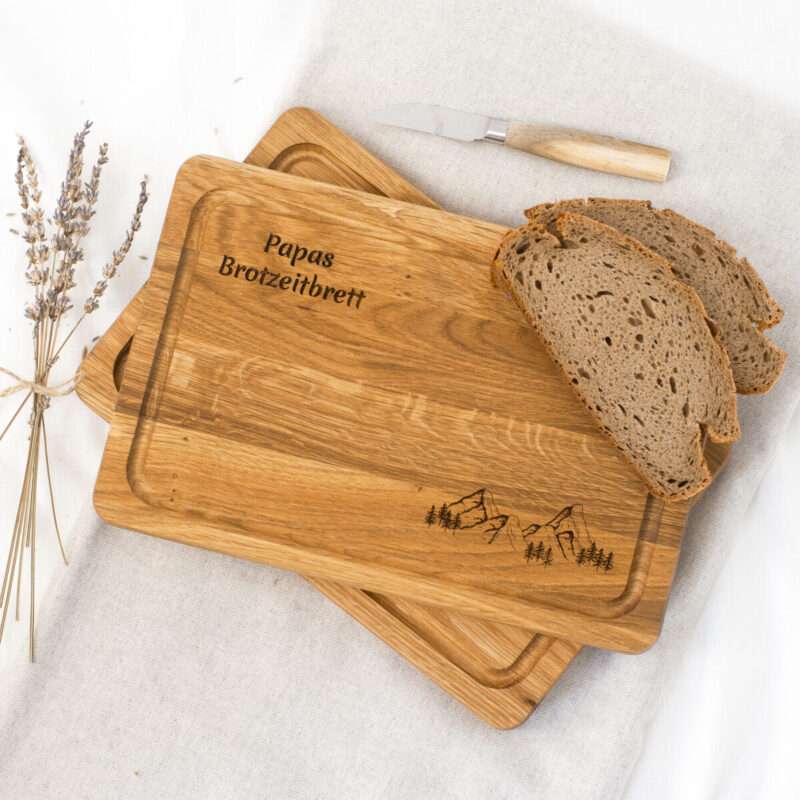 Bild von   schneidebrett eichenholz mit ijpg | Individuelle 🎁 persönliche 🎁 personalisierte Geschenke bedruckt ▪ bestickt ▪ graviert