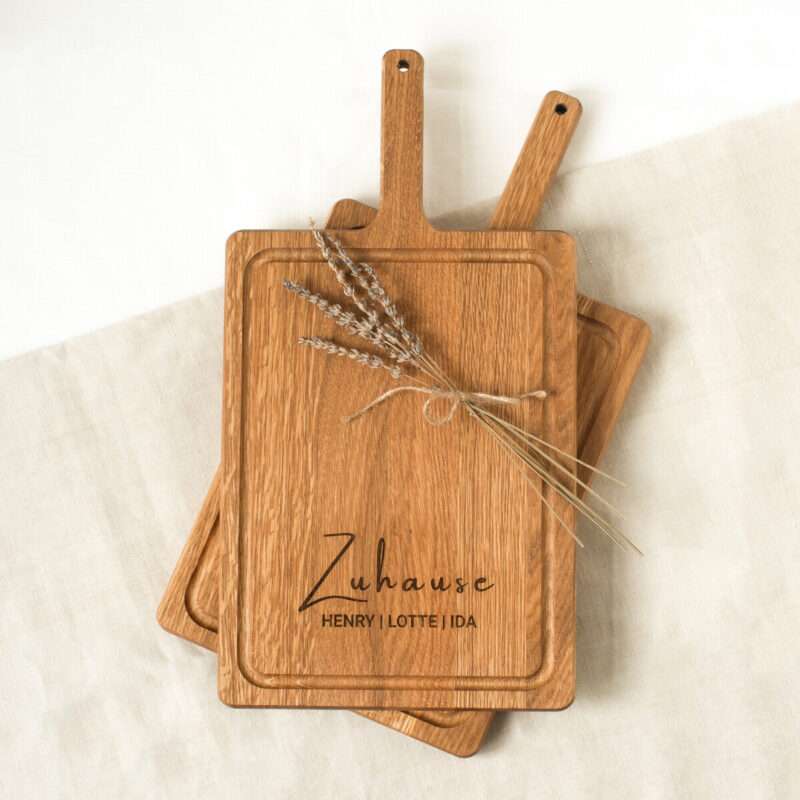 Bild von   schneidebrett eichenholz mit ijpg | Individuelle 🎁 persönliche 🎁 personalisierte Geschenke bedruckt ▪ bestickt ▪ graviert