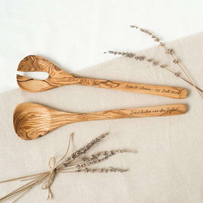 Bild von   salatbesteck  teilig mit indijpg | Individuelle 🎁 persönliche 🎁 personalisierte Geschenke bedruckt ▪ bestickt ▪ graviert