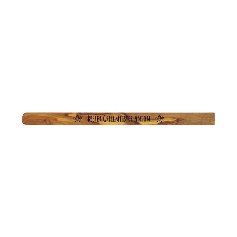 Bild von   grillzange olivenholz mit indijpg | Individuelle 🎁 persönliche 🎁 personalisierte Geschenke bedruckt ▪ bestickt ▪ graviert