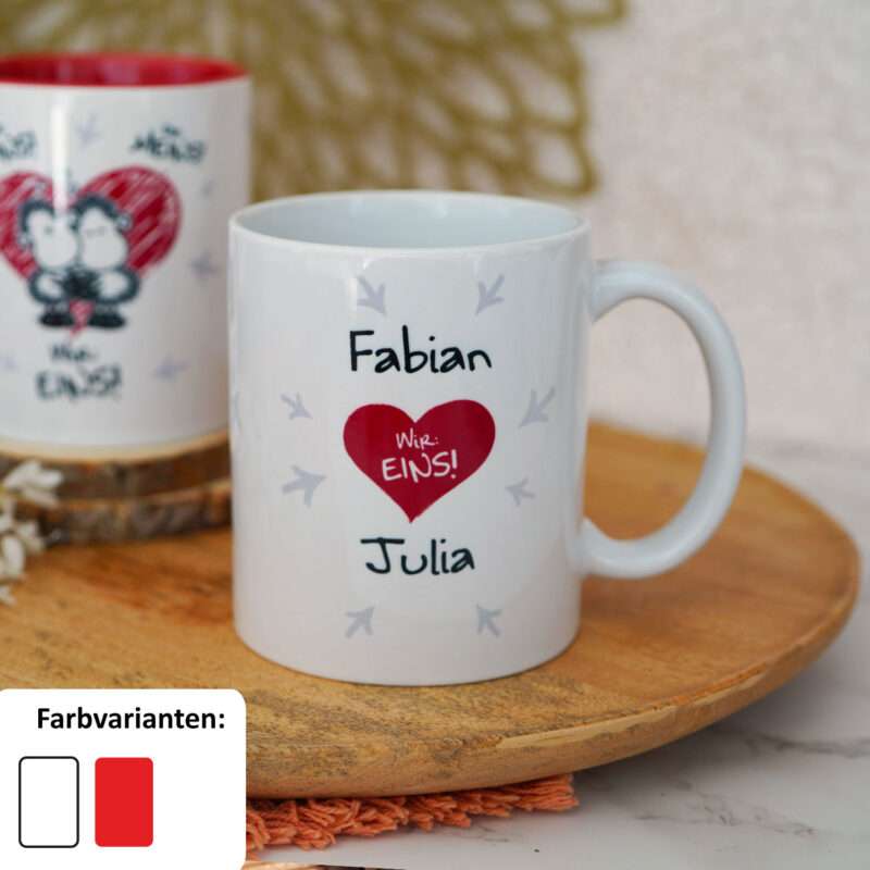 Bild von   tasse fuer paare ich deinsjpg | Individuelle 🎁 persönliche 🎁 personalisierte Geschenke bedruckt ▪ bestickt ▪ graviert