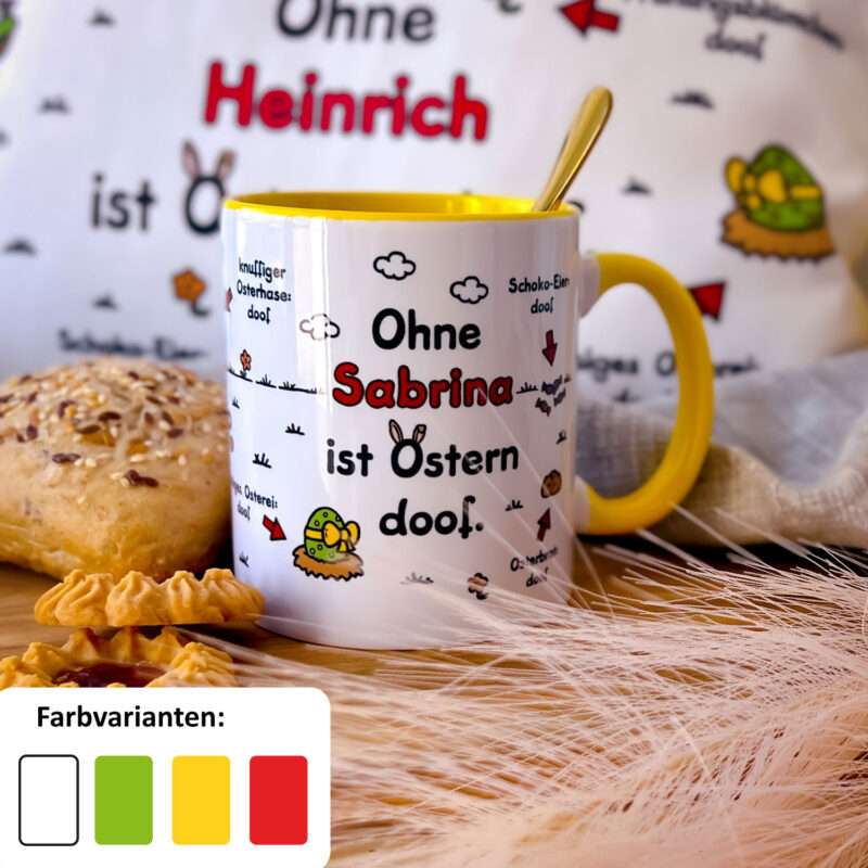 Bild von   tasse fuer ostern ohne ijpg | Individuelle 🎁 persönliche 🎁 personalisierte Geschenke bedruckt ▪ bestickt ▪ graviert