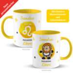 Bild von   tasse mit sternzeichen loewejpg | Individuelle 🎁 persönliche 🎁 personalisierte Geschenke bedruckt ▪ bestickt ▪ graviert