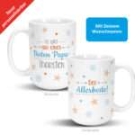 Bild von   xl tasse der allerbeste papajpg | Individuelle 🎁 persönliche 🎁 personalisierte Geschenke bedruckt ▪ bestickt ▪ graviert