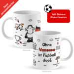 Bild von   fussball tasse ohne istjpg | Individuelle 🎁 persönliche 🎁 personalisierte Geschenke bedruckt ▪ bestickt ▪ graviert