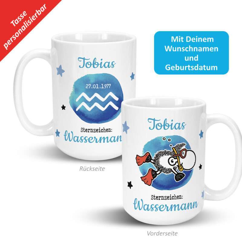Bild von   xl tasse mit sternzeichen wajpg | Individuelle 🎁 persönliche 🎁 personalisierte Geschenke bedruckt ▪ bestickt ▪ graviert