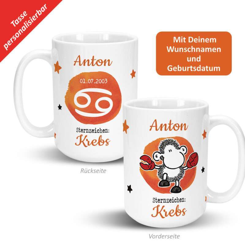 Bild von   xl tasse mit sternzeichen krjpg | Individuelle 🎁 persönliche 🎁 personalisierte Geschenke bedruckt ▪ bestickt ▪ graviert