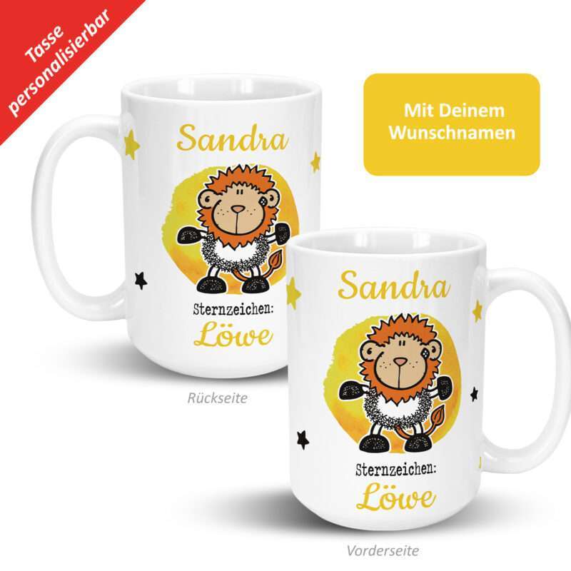 Bild von   xl tasse mit sternzeichen alajpg | Individuelle 🎁 persönliche 🎁 personalisierte Geschenke bedruckt ▪ bestickt ▪ graviert