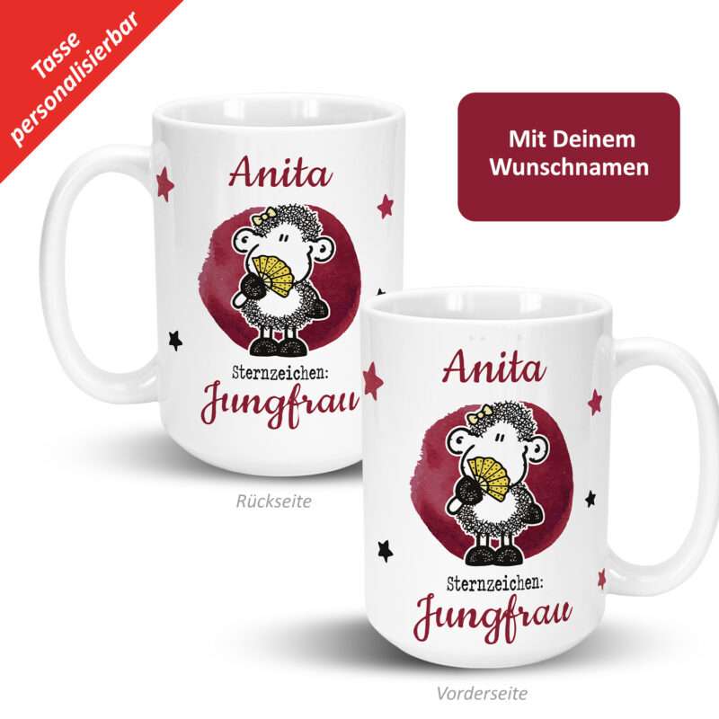 Bild von   xl tasse mit sternzeichen jujpg | Individuelle 🎁 persönliche 🎁 personalisierte Geschenke bedruckt ▪ bestickt ▪ graviert