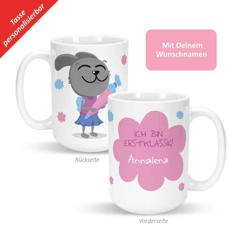 Bild von   xl tasse zum schulanfang ichjpg | Individuelle 🎁 persönliche 🎁 personalisierte Geschenke bedruckt ▪ bestickt ▪ graviert