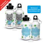 Bild von   alu trinkflasche zum schulanfajpg | Individuelle 🎁 persönliche 🎁 personalisierte Geschenke bedruckt ▪ bestickt ▪ graviert