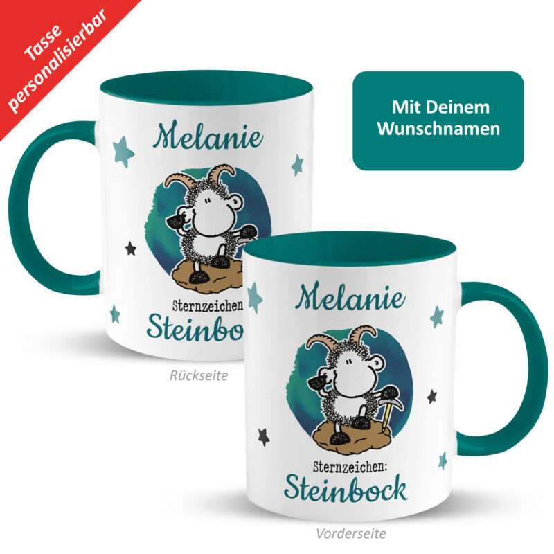 Bild von   tasse mit sternzeichen steinjpg | Individuelle 🎁 persönliche 🎁 personalisierte Geschenke bedruckt ▪ bestickt ▪ graviert