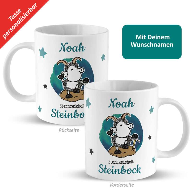 Bild von   tasse mit sternzeichen steinjpg | Individuelle 🎁 persönliche 🎁 personalisierte Geschenke bedruckt ▪ bestickt ▪ graviert
