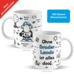 Bild von   tasse ohne bruder ist aljpg | Individuelle 🎁 persönliche 🎁 personalisierte Geschenke bedruckt ▪ bestickt ▪ graviert