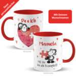 Bild von   tasse fuer verliebte mit dirjpg | Individuelle 🎁 persönliche 🎁 personalisierte Geschenke bedruckt ▪ bestickt ▪ graviert