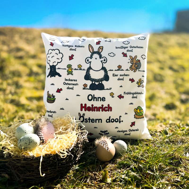 Bild von   kissen ohne ist ostern djpg | Individuelle 🎁 persönliche 🎁 personalisierte Geschenke bedruckt ▪ bestickt ▪ graviert